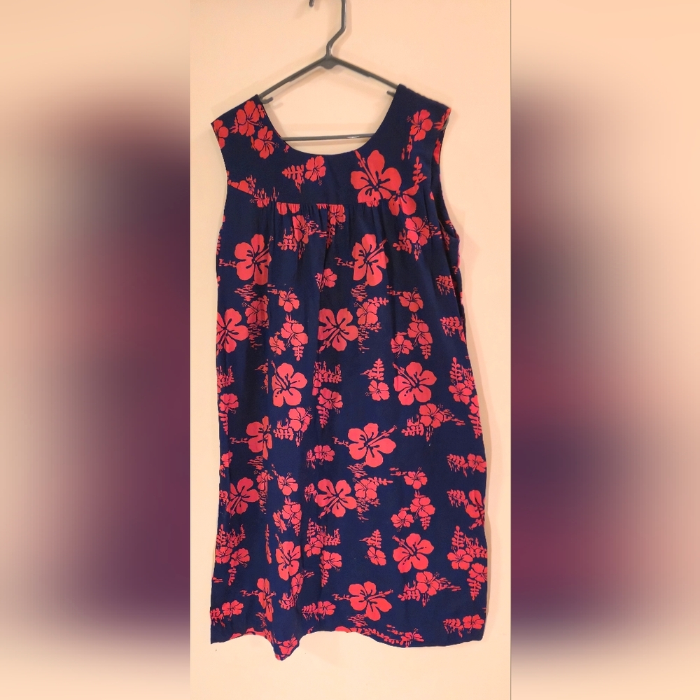 Ui Maikai Vintage Hawaiian Maxi Dress - Tropical Floral - 100% Cotton - Size L - Picture 4 of 8